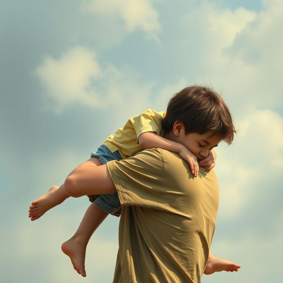 Dream : Carrying your son on your back in a dream