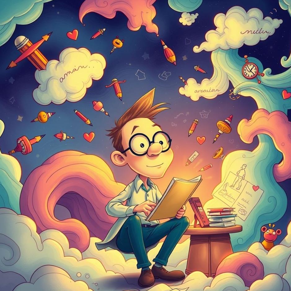 Dream : Cartoonist in a dream