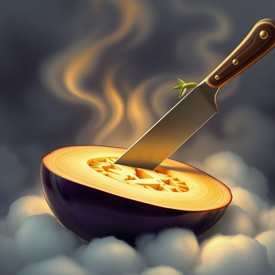 Dream : Carving an eggplant in a dream