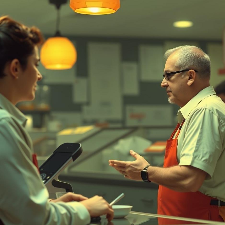 Dream : Cashier talking in a dream