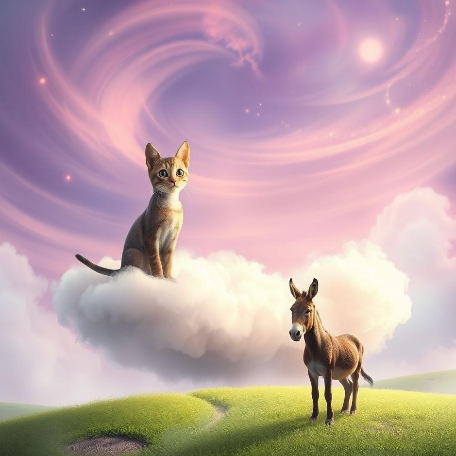Dream : Cat and a donkey in a dream