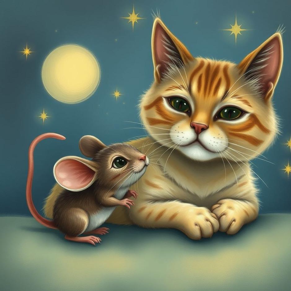 Dream : Cat and a mouse together in a dream