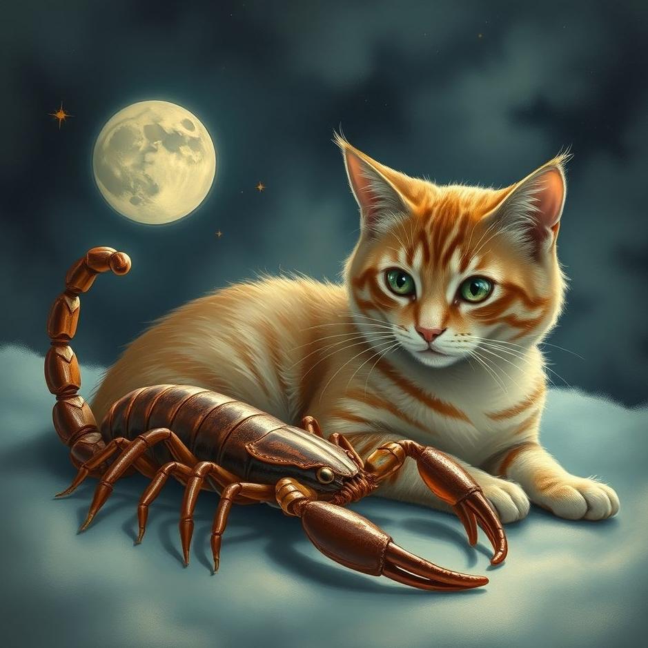 Dream : Cat and a scorpion in a dream