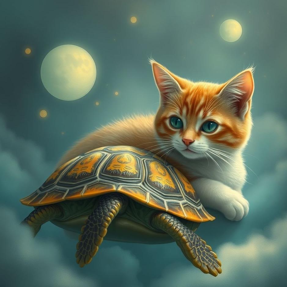 Dream : Cat and a turtle in a dream