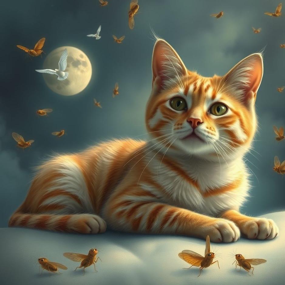 Dream : Cat and fleas in a dream