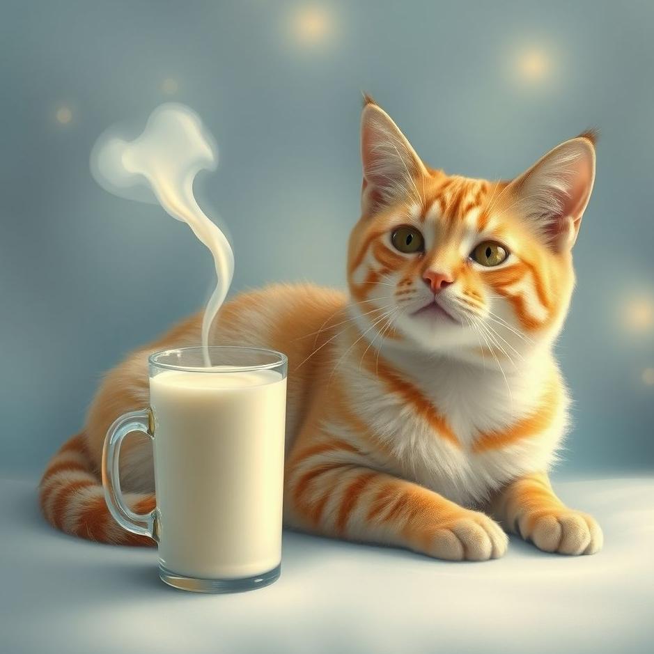 Dream : Cat and milk in a dream