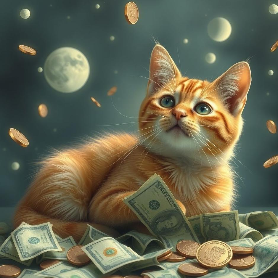 Dream : Cat and money in a dream