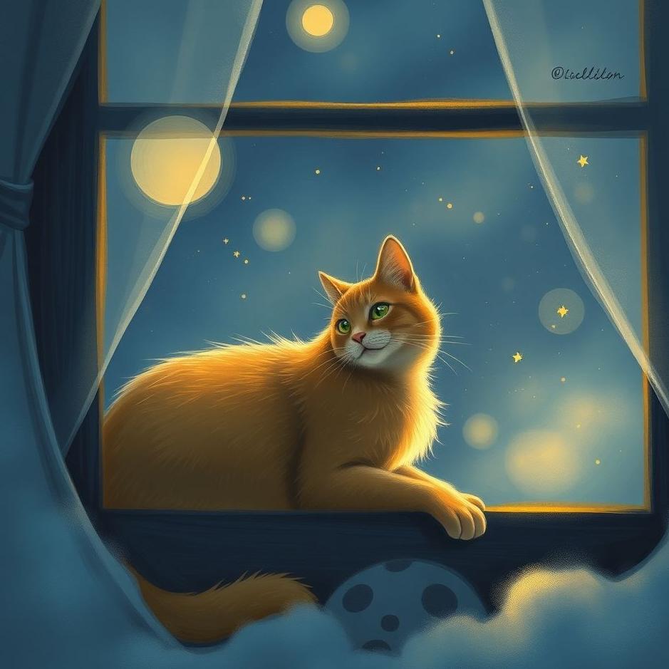 Dream : Cat at the window in a dream