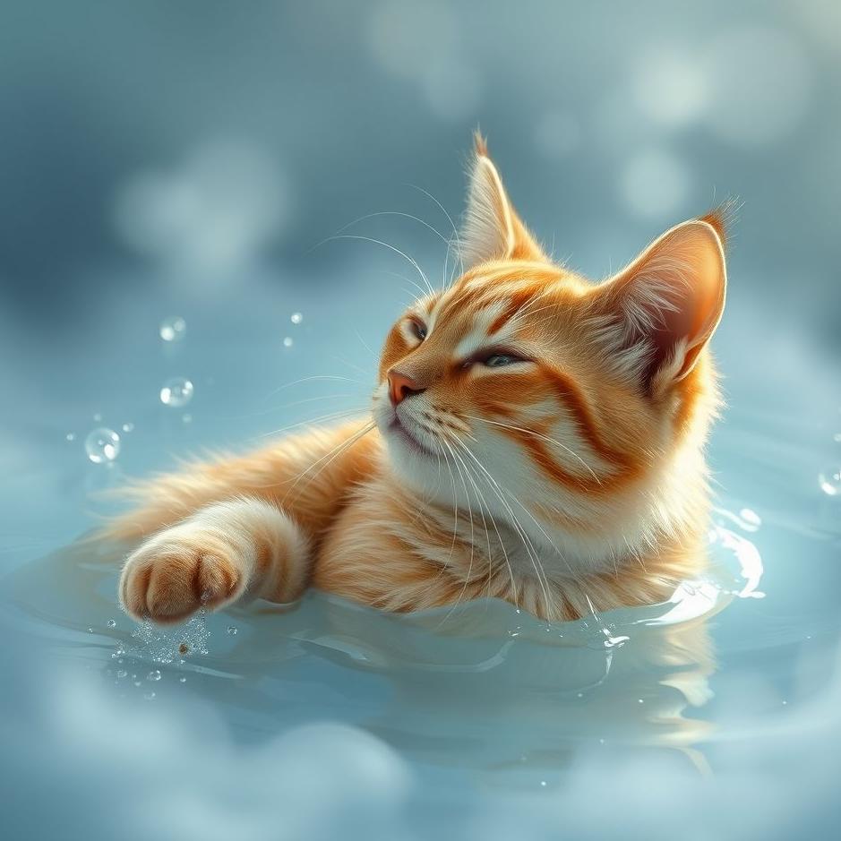 Dream : Cat being washed in a dream
