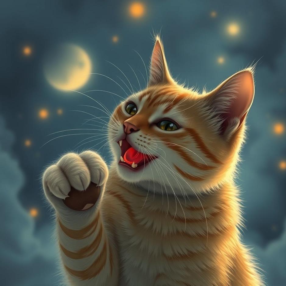 Dream : Cat biting you from behind in a dream