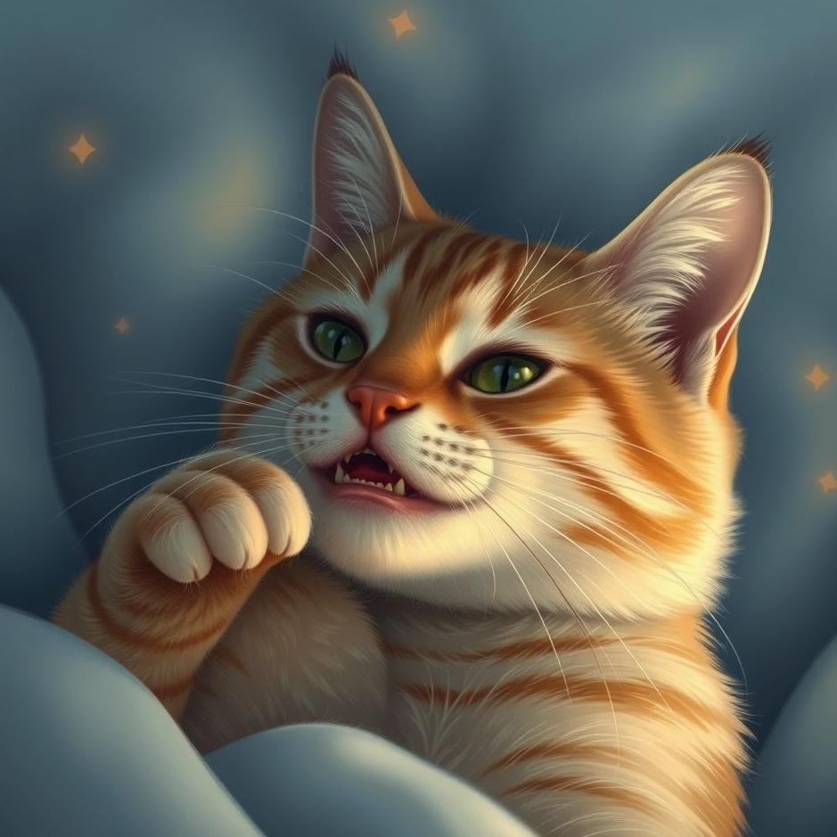 Dream : Cat biting your chest in a dream