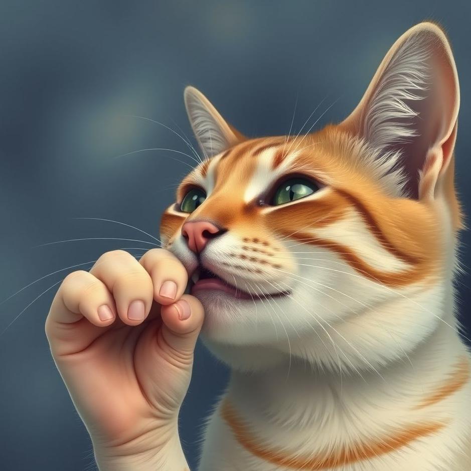 Dream : Cat biting your index finger in a dream