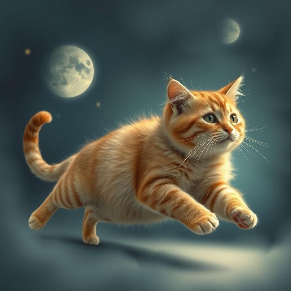 Dream : Cat chasing itself in a dream