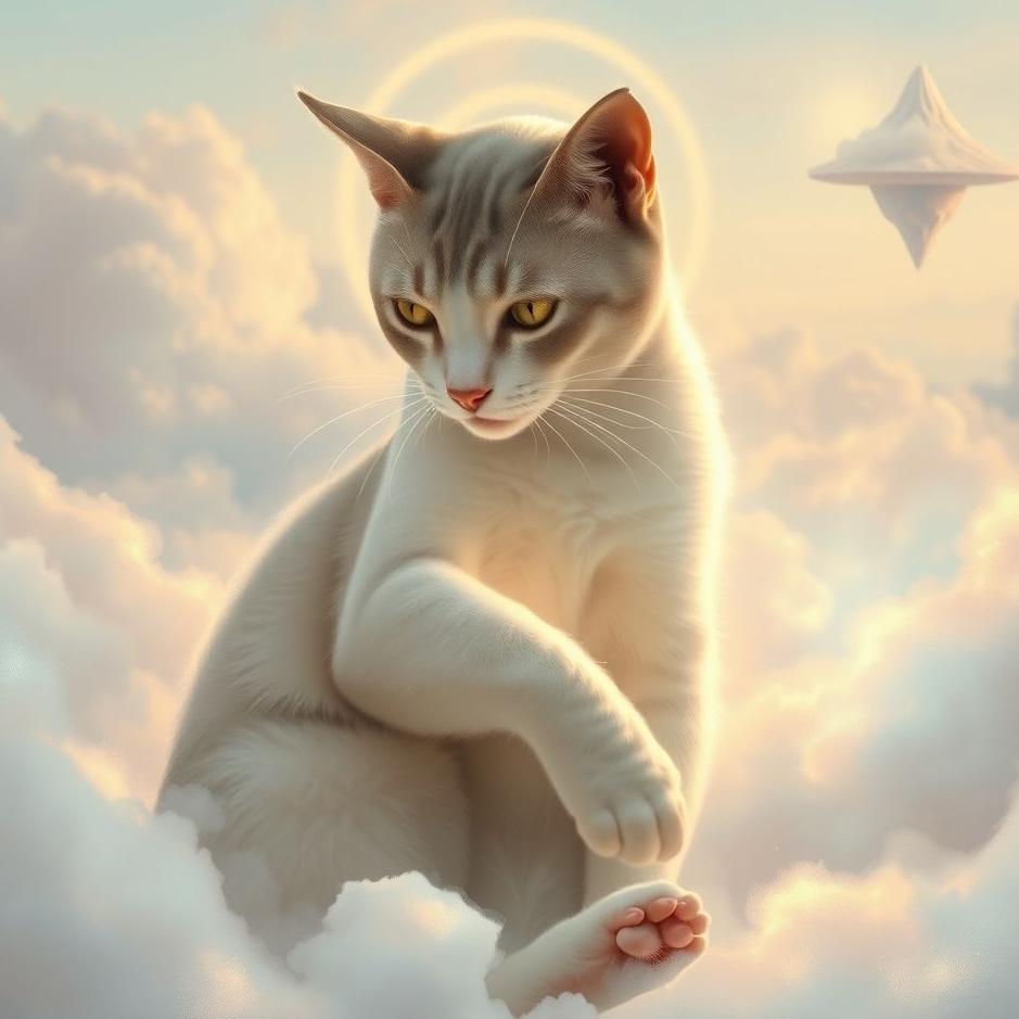 Dream : Cat cleaning in a dream