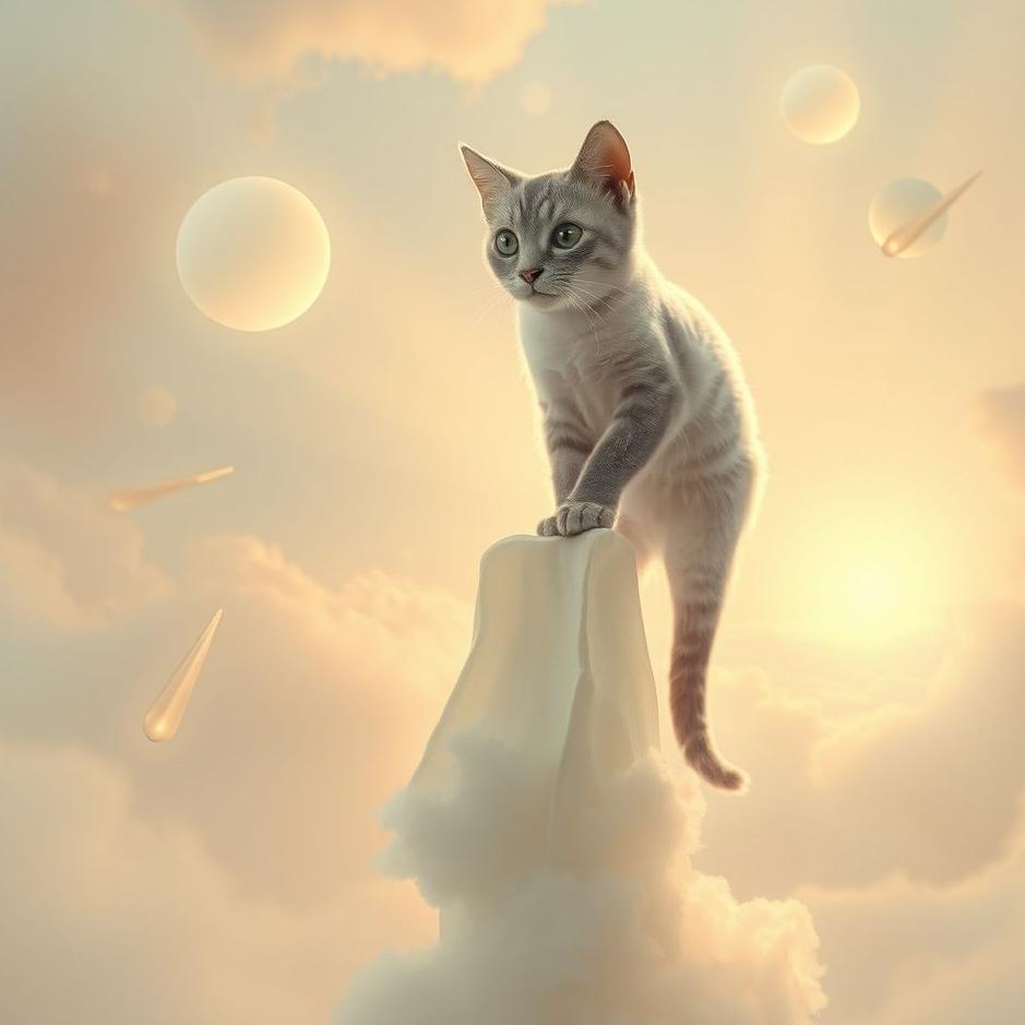 Dream : Cat climbing in a dream