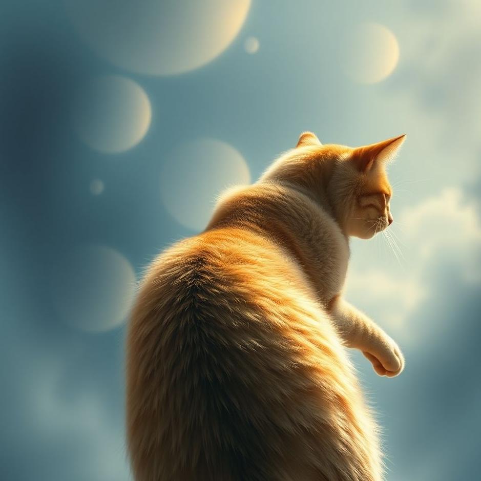 Dream : Cat climbing on your back in a dream