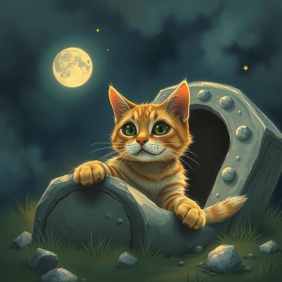 Dream : Cat coming out of a grave in a dream