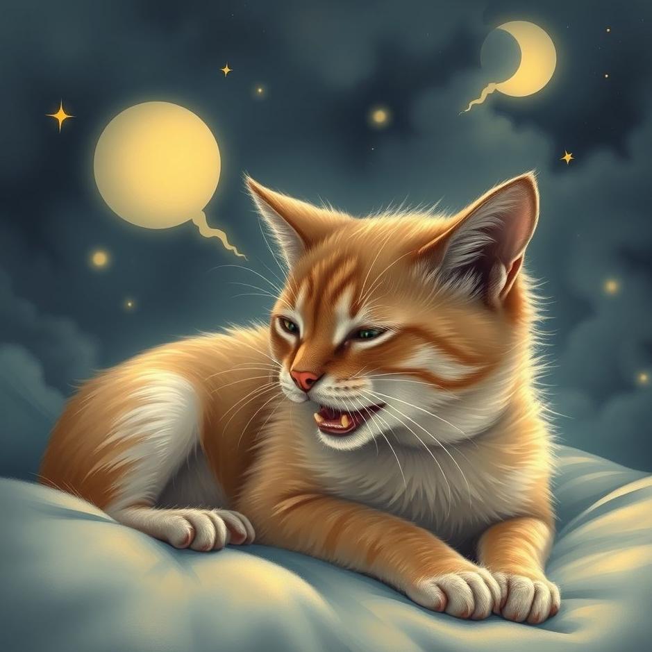 Dream : Cat eating a dog in a dream