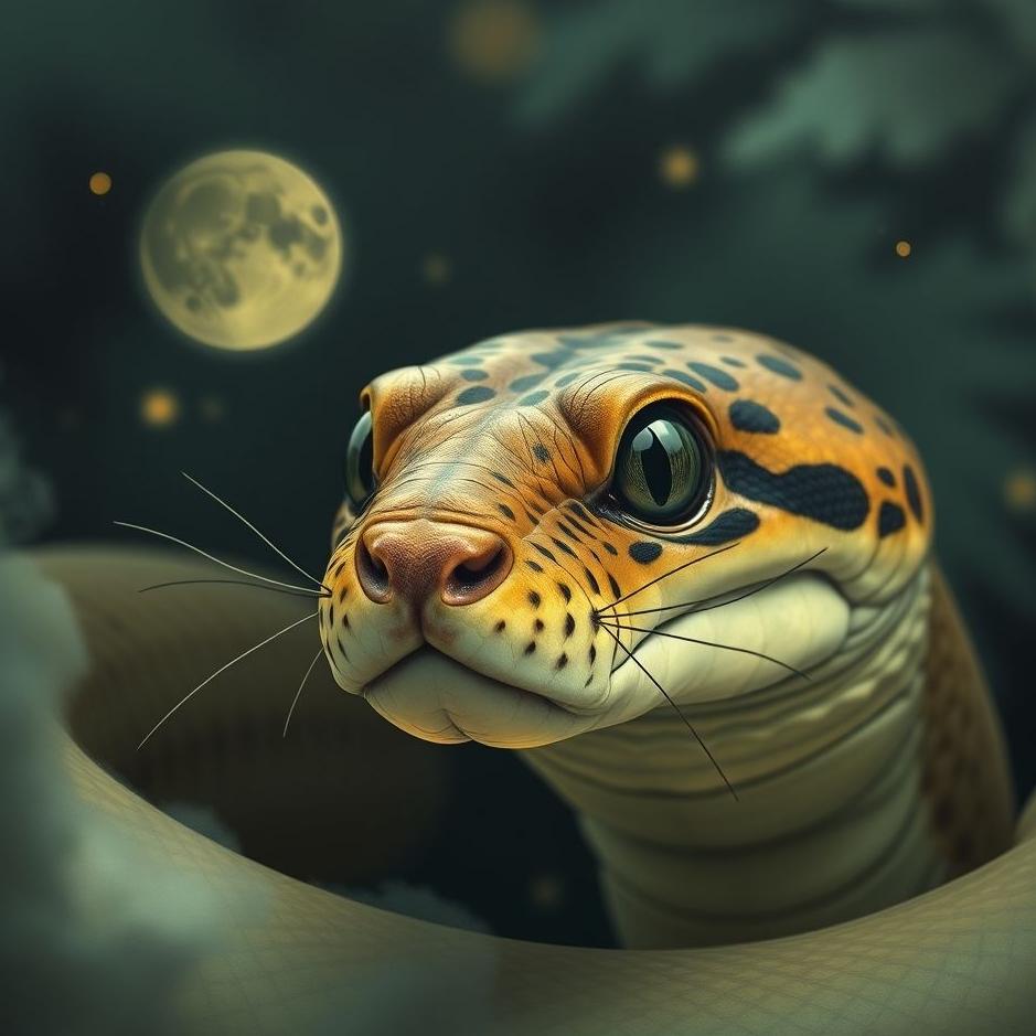 Dream : Cat-faced snake in a dream