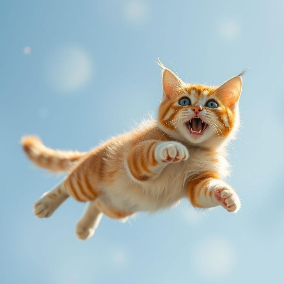 Dream : Cat flying in a dream