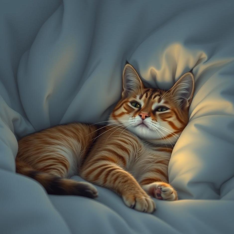 Dream : Cat getting into bed in a dream