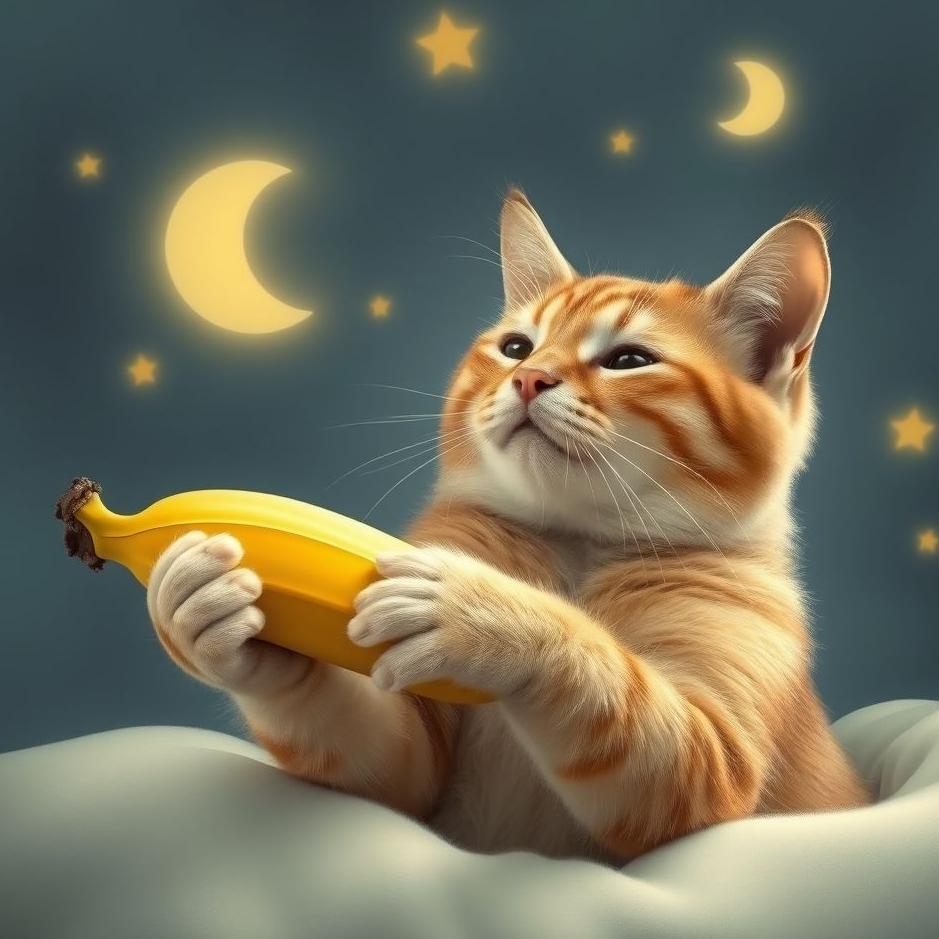 Dream : Cat give a banana in a dream