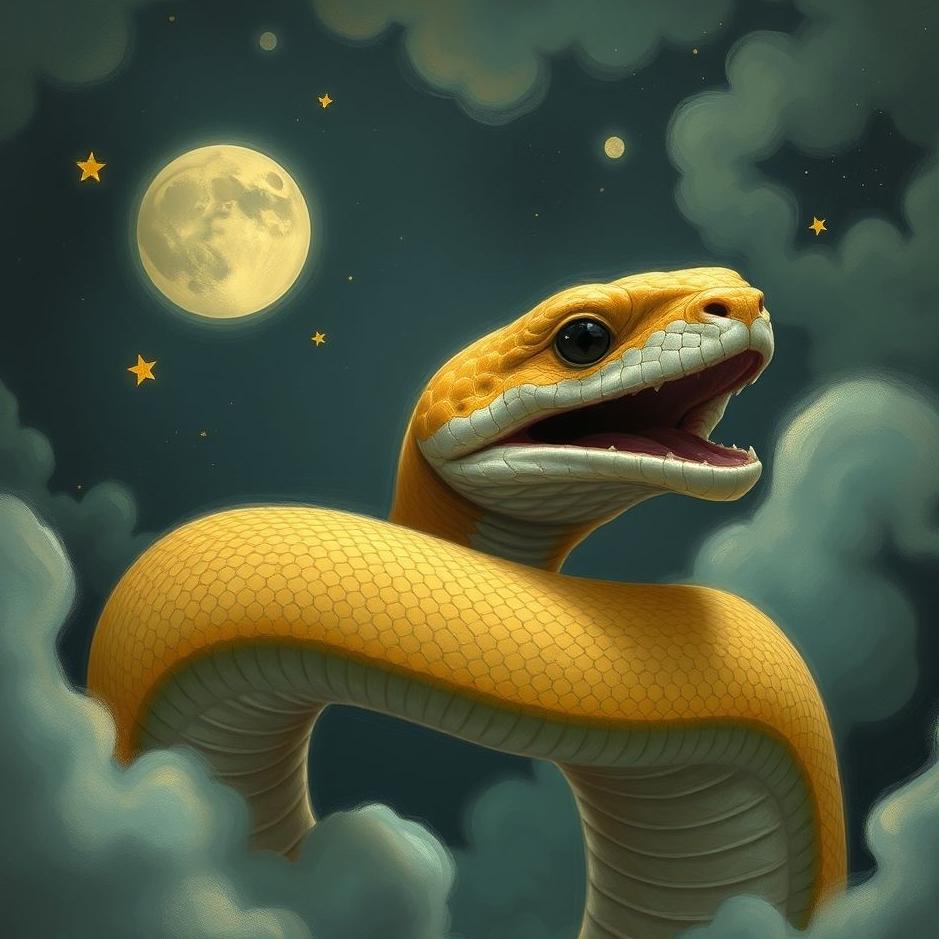 Dream : Cat-headed snake in a dream