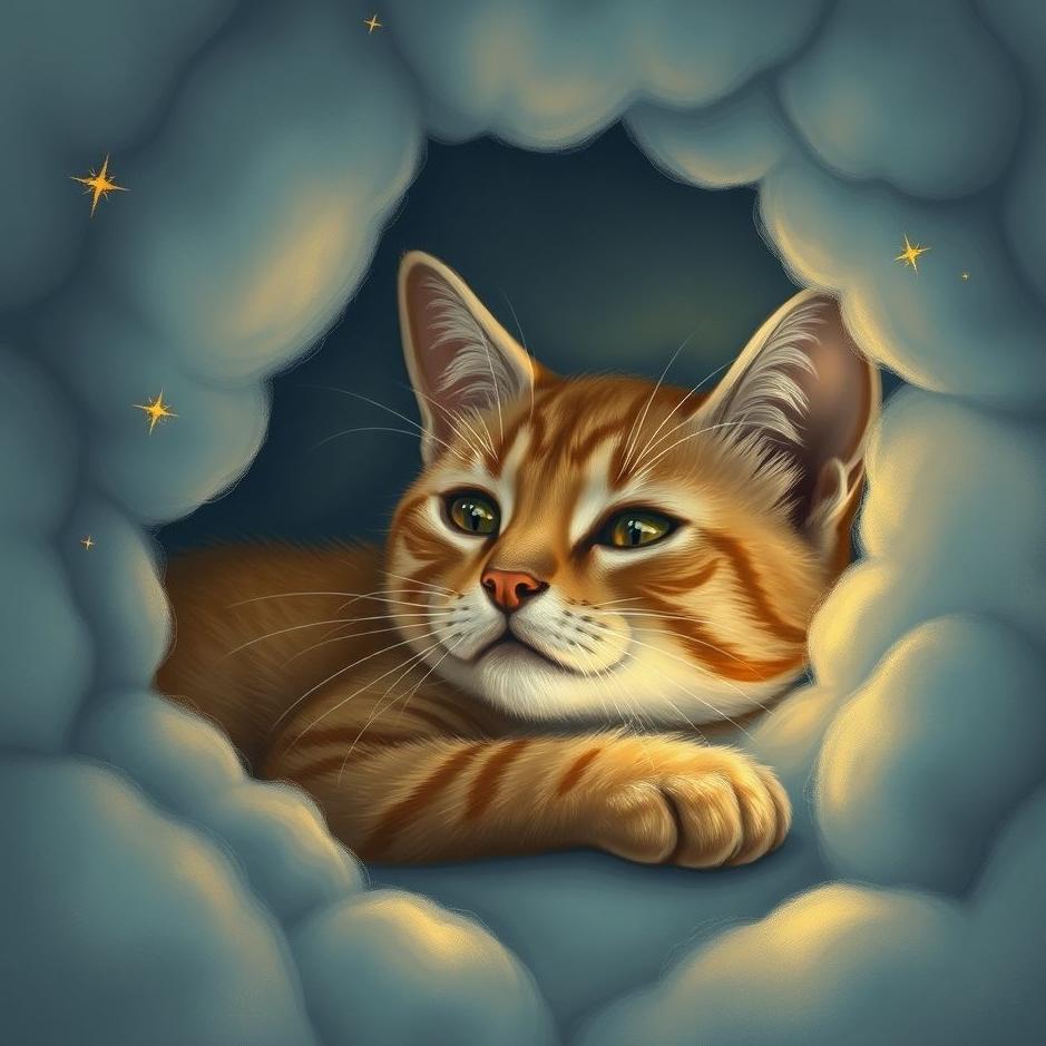 Dream : Cat hiding in a dream