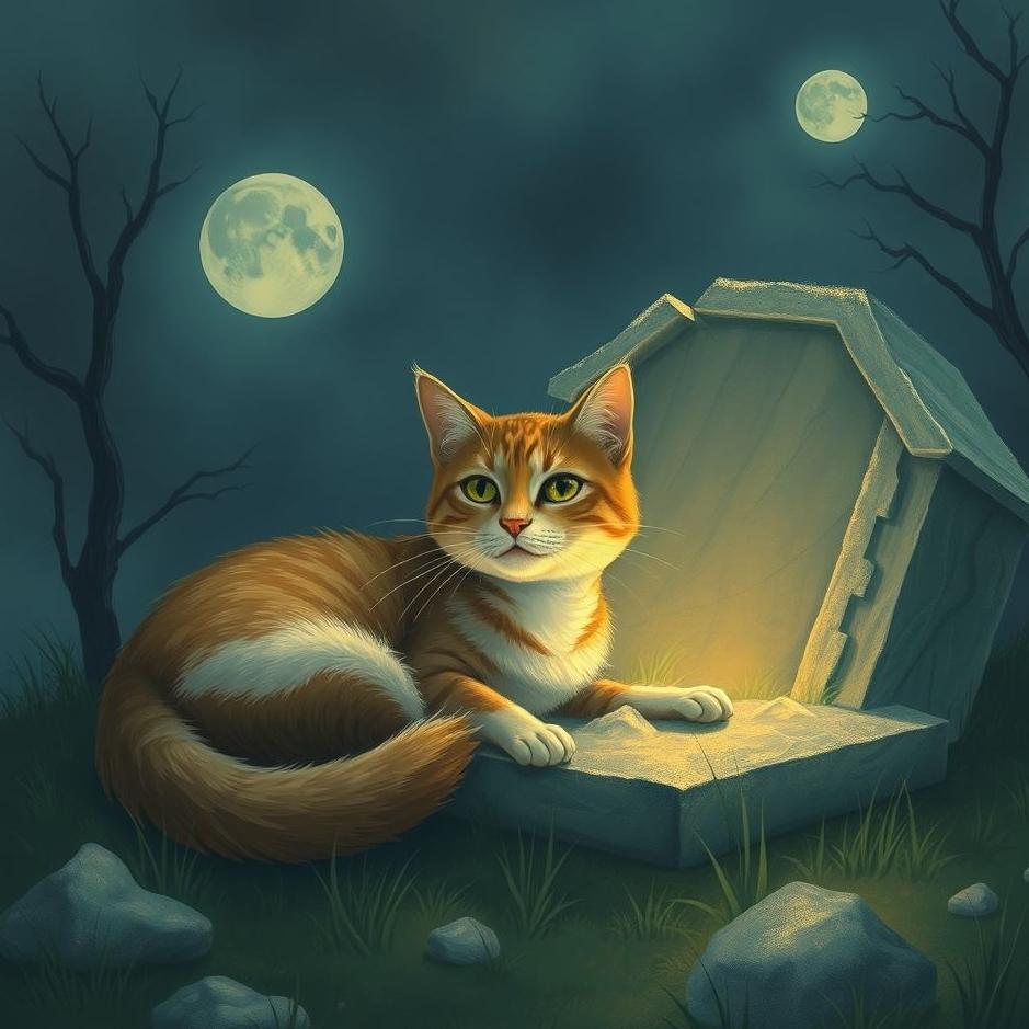 Dream : Cat in a grave in a dream