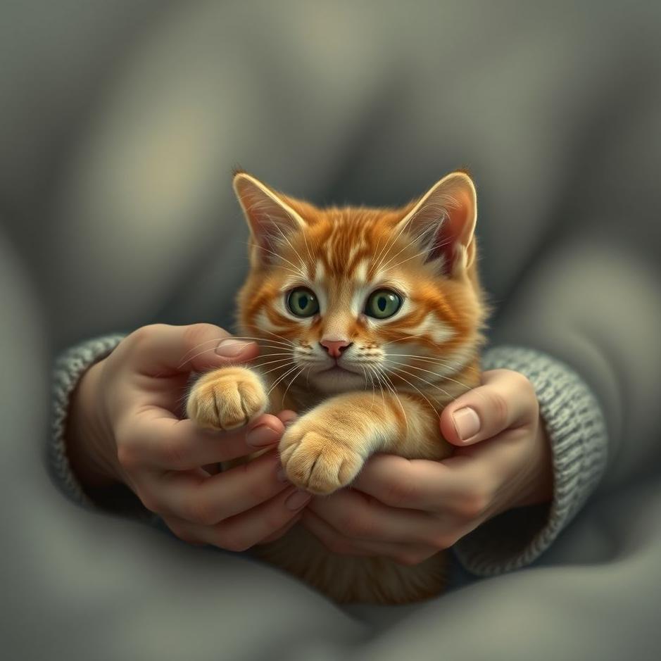 Dream : Cat in the hands of your lover in a dream