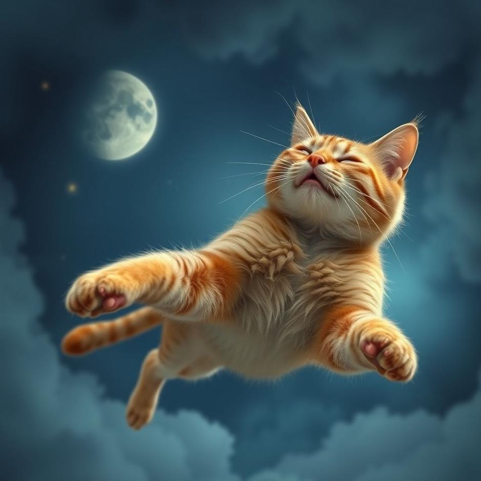 Dream : Cat jumping on your neck in a dream