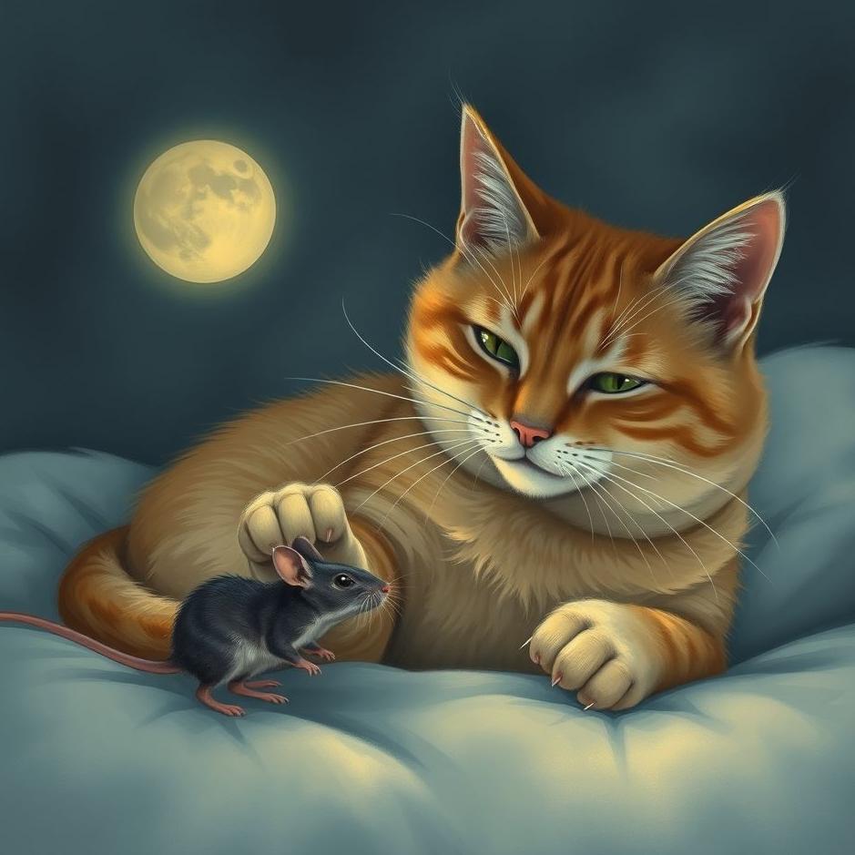 Dream : Cat killing a mouse in a dream