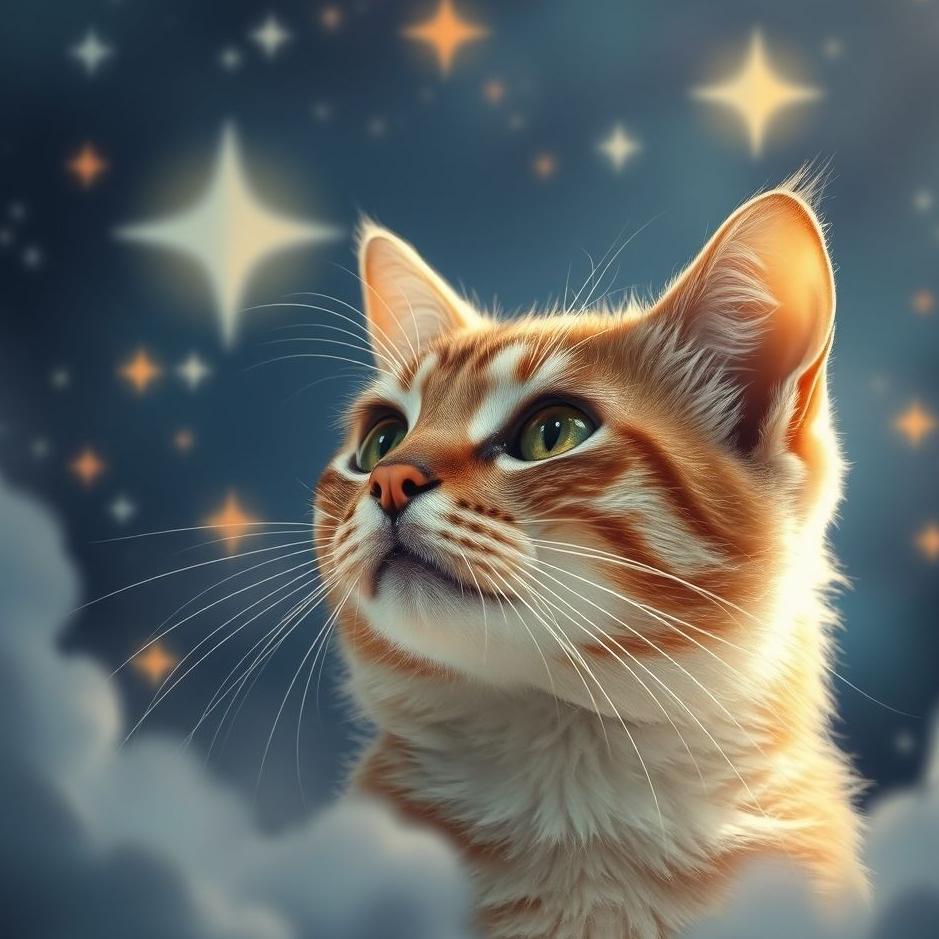 Dream : Cat looking in a dream