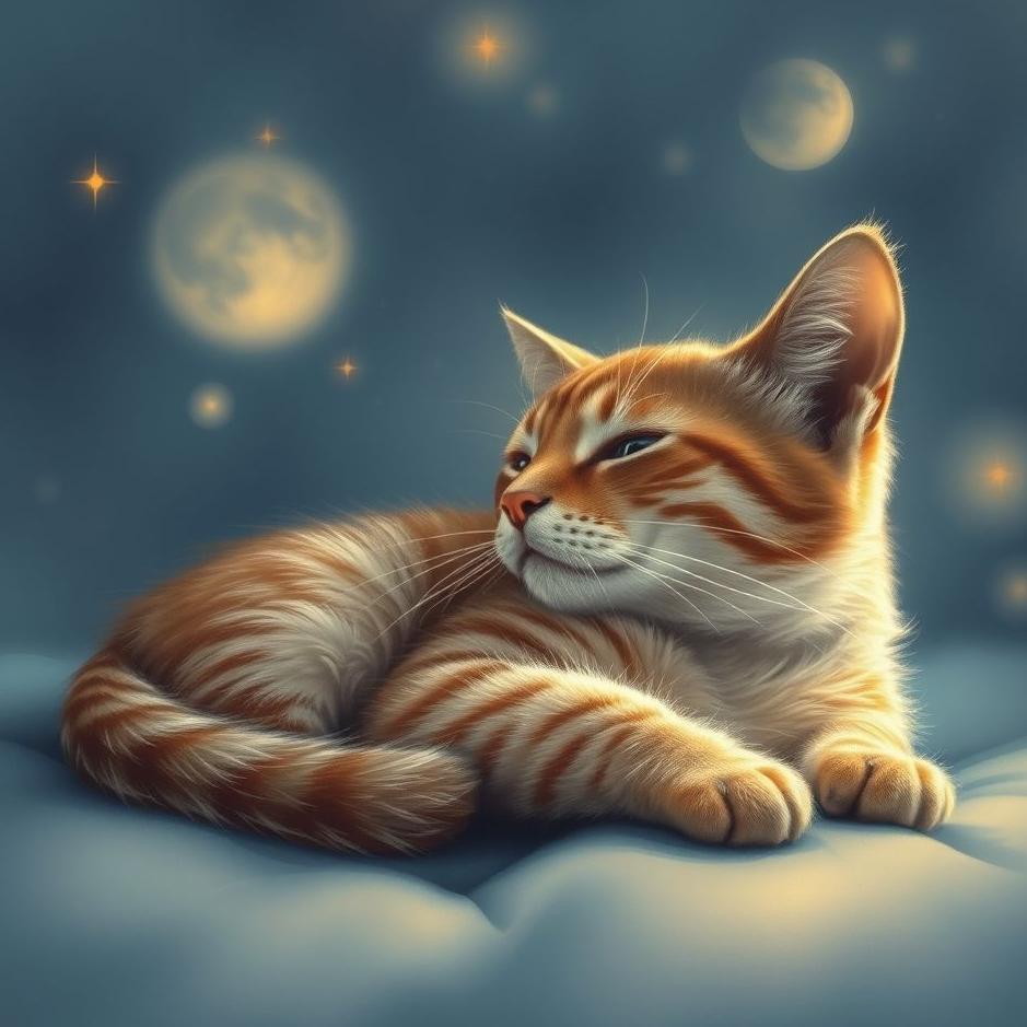 Dream : Cat lying down in a dream