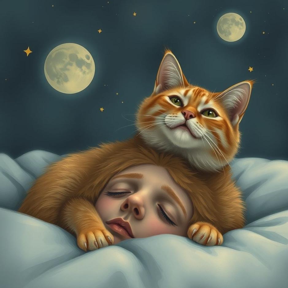 Dream : Cat on top of your head in a dream