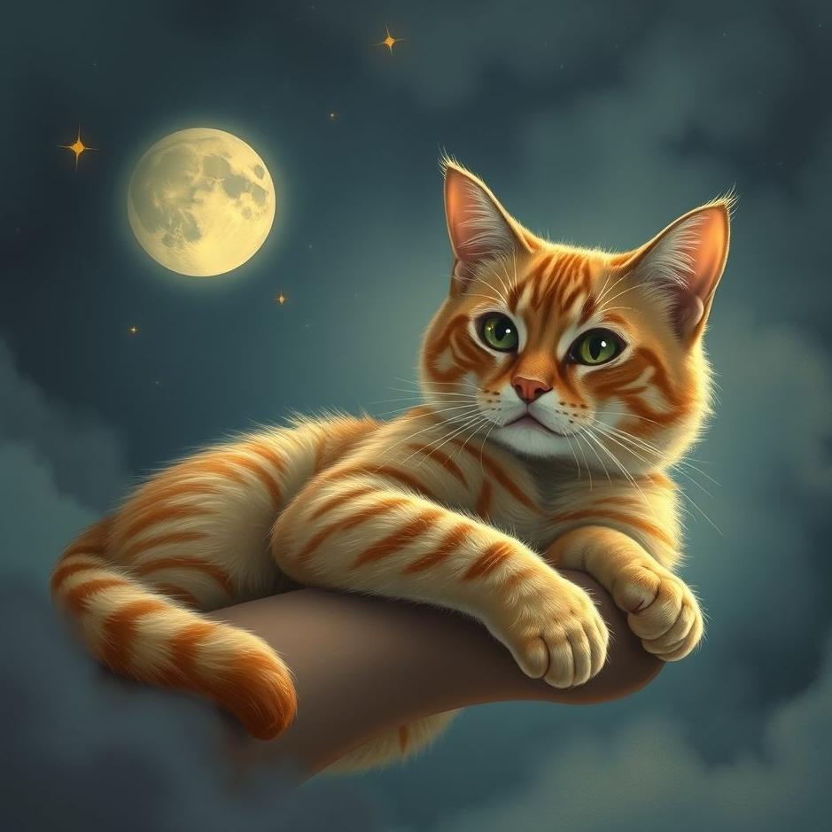 Dream : Cat on your arm in a dream