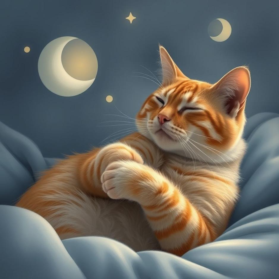 Dream : Cat petting itself in a dream
