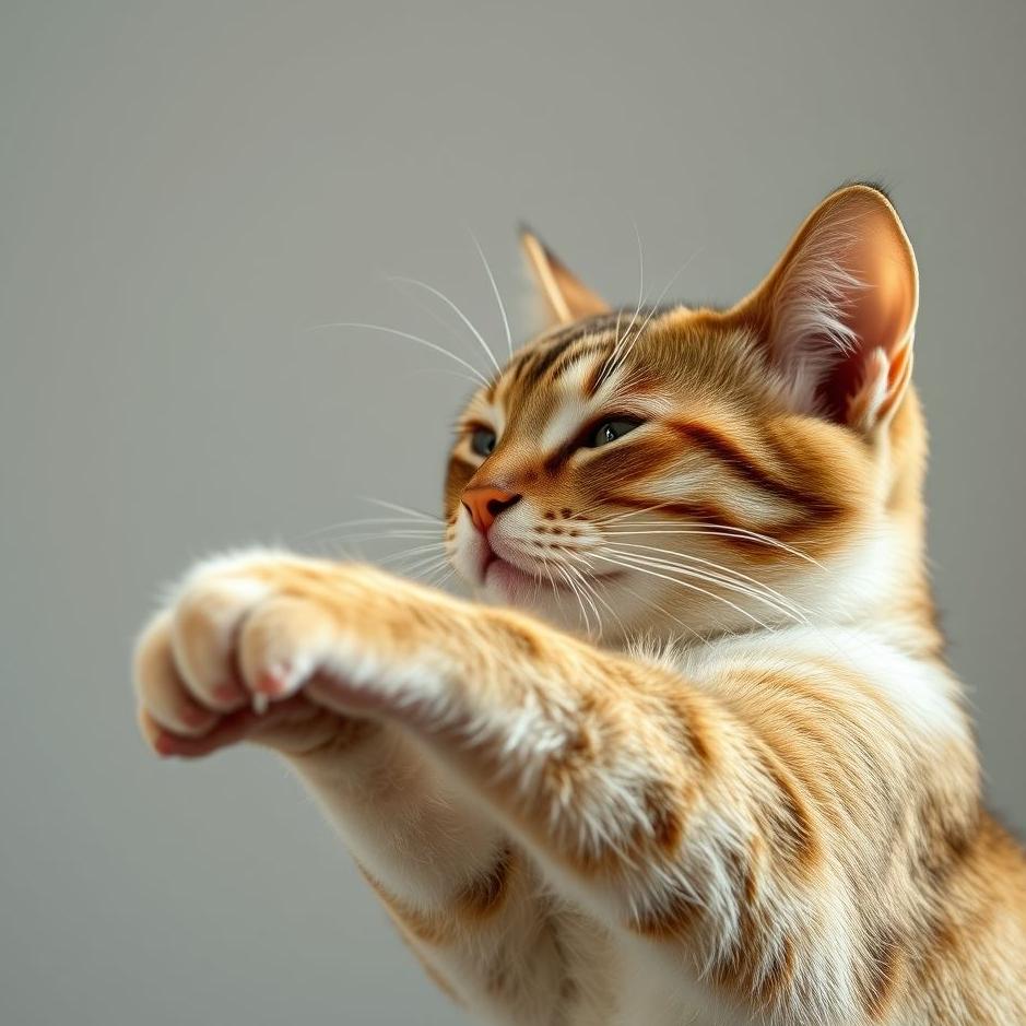 Dream : Cat scratching its hand in a dream