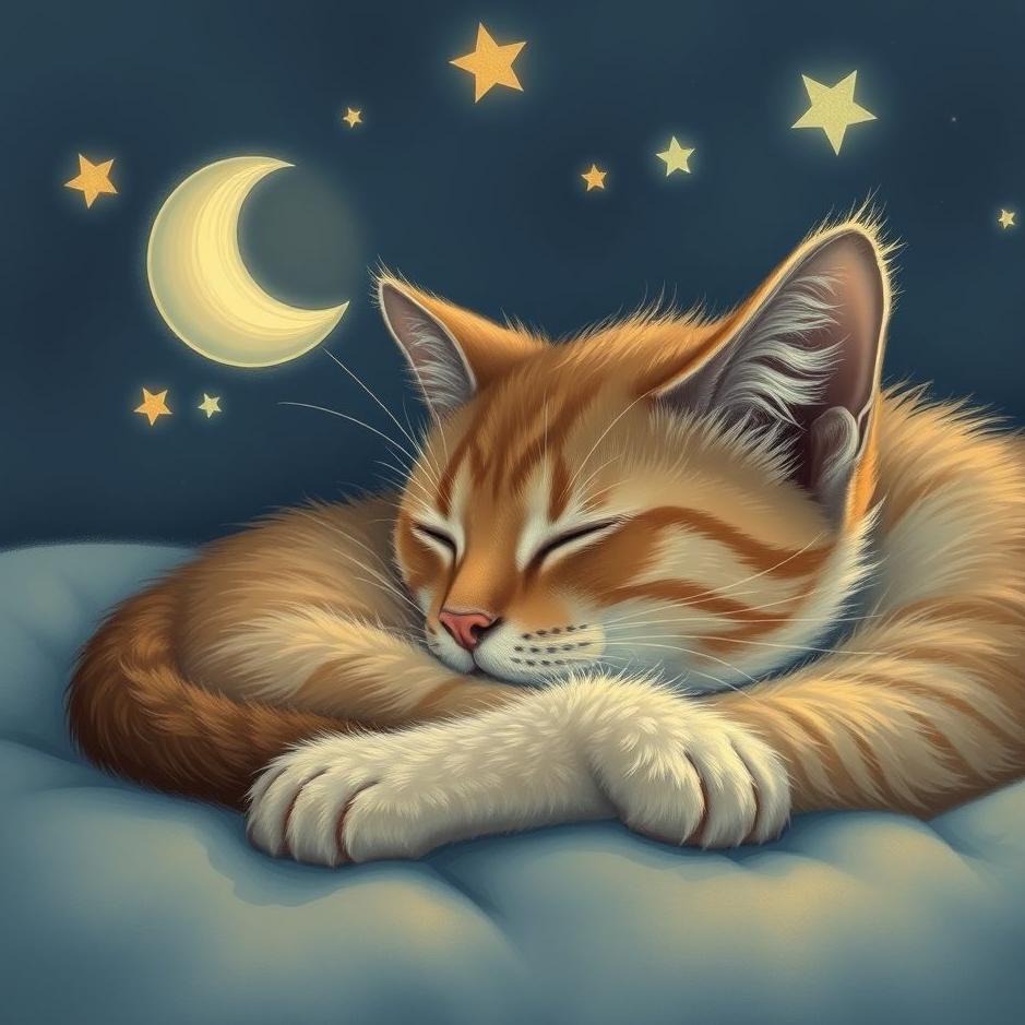 Dream : Cat sleeping in a dream