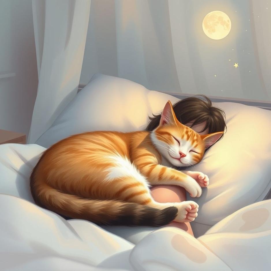 Dream : Cat sleeping on you in a dream