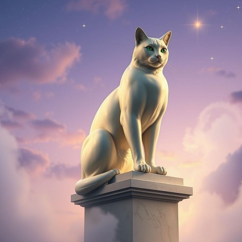 Dream : Cat statue in a dream