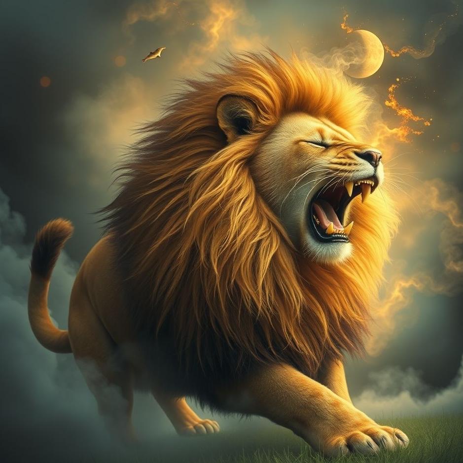 Dream : Cat turning into a lion in a dream