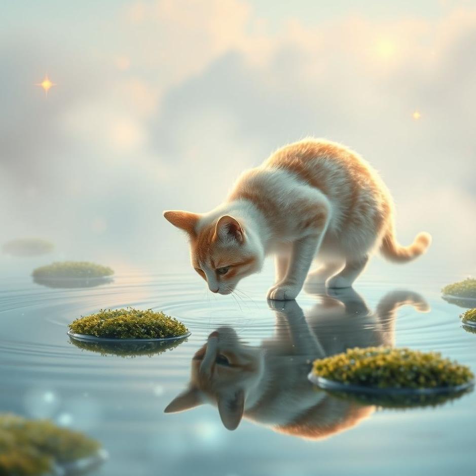 Dream : Cat water in a dream