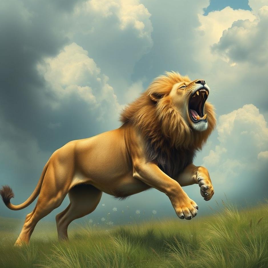 Dream : Catch lion in the dream