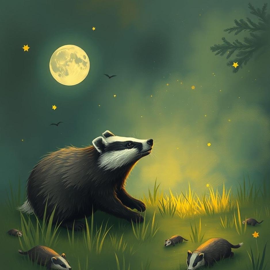 Dream : Catching a badger in a dream