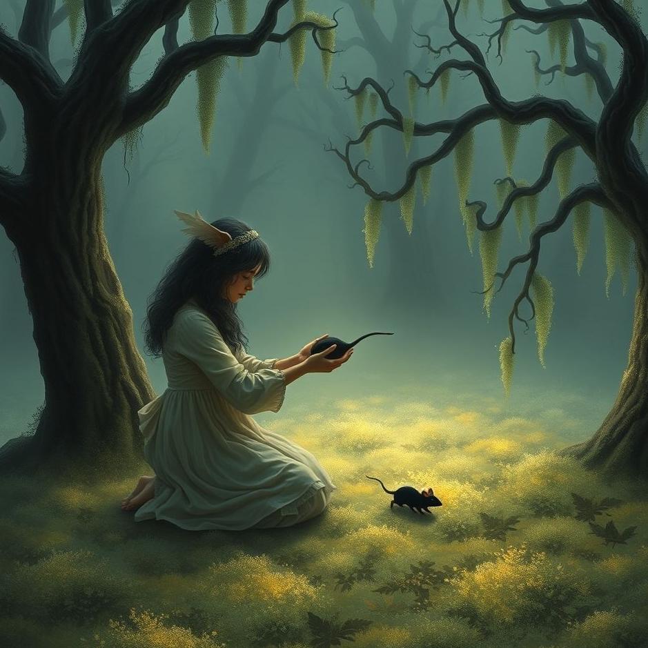 Dream : Catching a black mouse in a dream