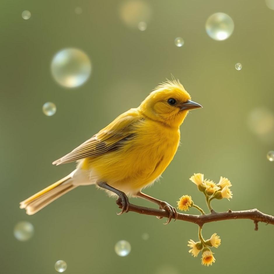 Dream : Catching a canary bird in a dream