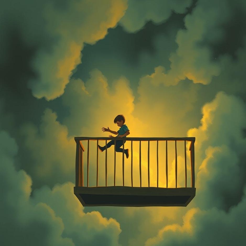 Dream : Catching a child falling from a balcony in a dream