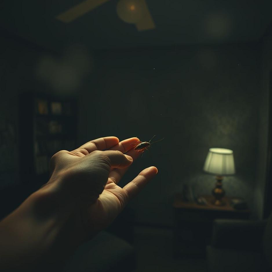 Dream : Catching a cockroach in a dream