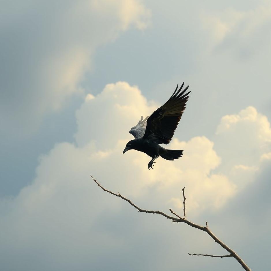 Dream : Catching a crow in a dream